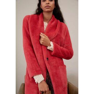 Sanctuary Anthropologie Elena Plush Shawl Jacket EUC